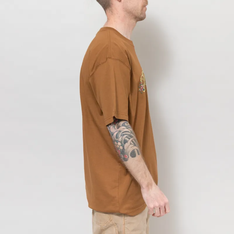 Carhartt WIP Monogram T Shirt Hamilton Brown-4