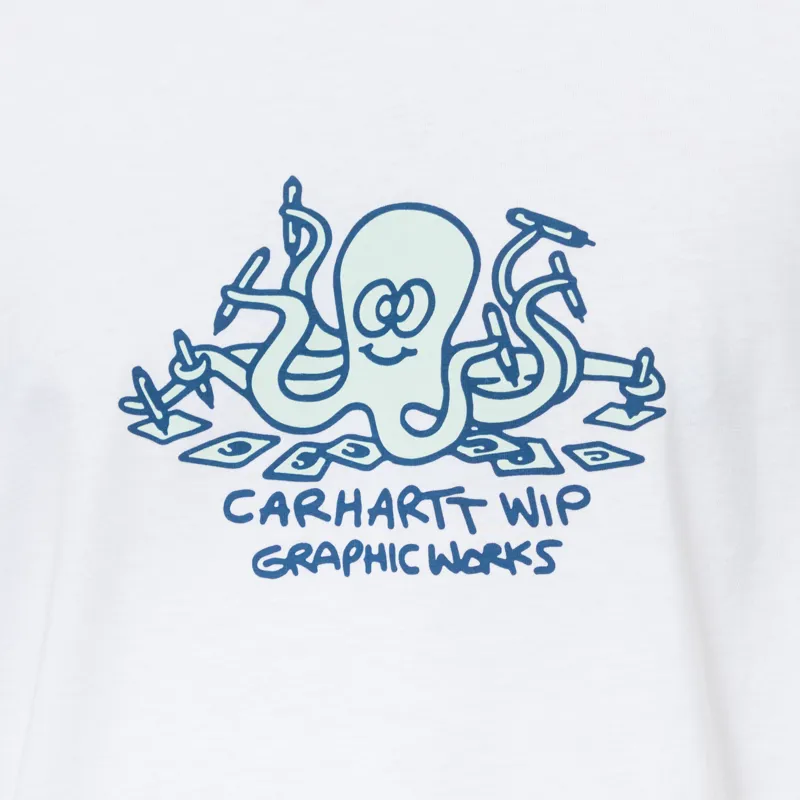 Carhartt WIP Ink Lab T Shirt White-4