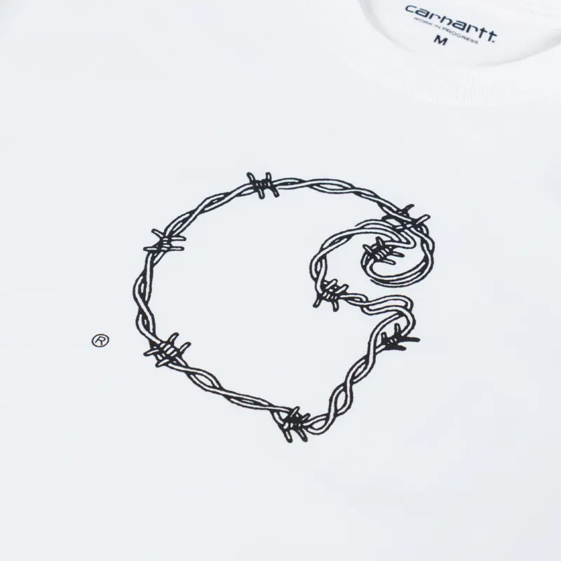 Carhartt WIP Barbwire C T Shirt White-2