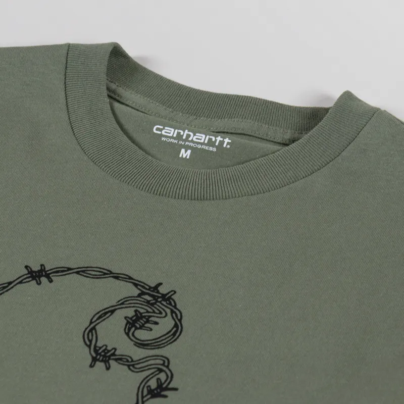Carhartt WIP Barbwire C T Shirt Dollar Green-2