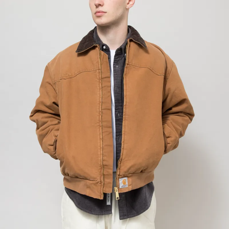 Carhartt WIP OG Santa Fe Jacket Hamilton Brown Tobacco Grind Wash