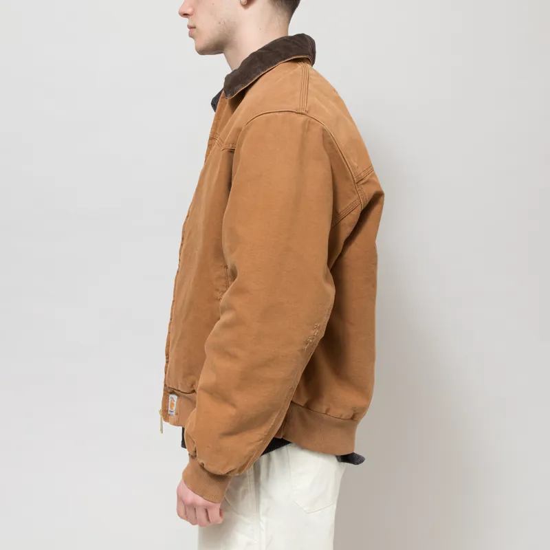 Carhartt WIP OG Santa Fe Jacket Hamilton Brown Tobacco Grind Wash-2