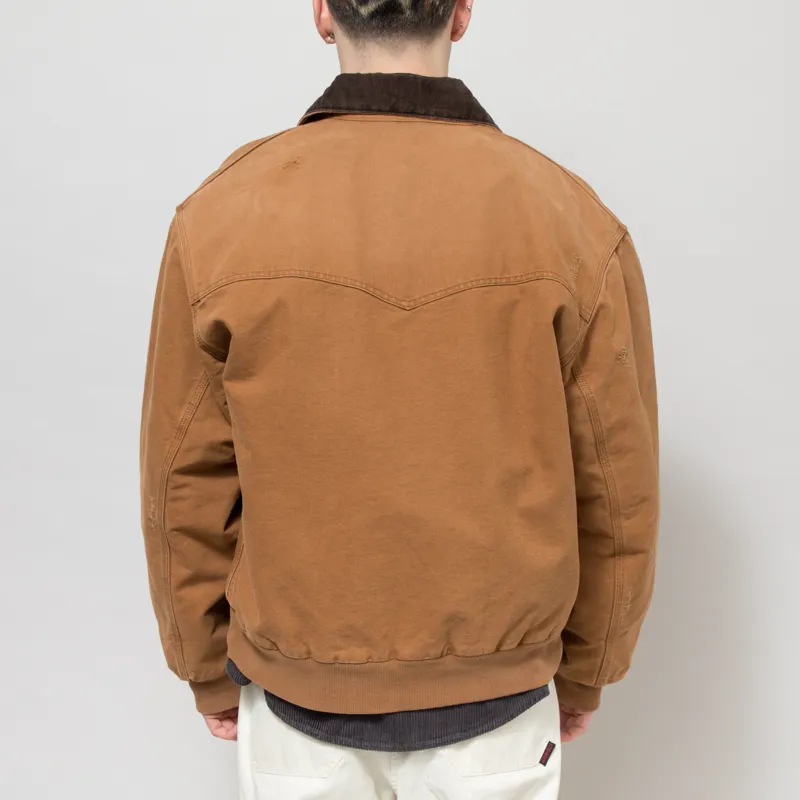 Carhartt WIP OG Santa Fe Jacket Hamilton Brown Tobacco Grind Wash-3