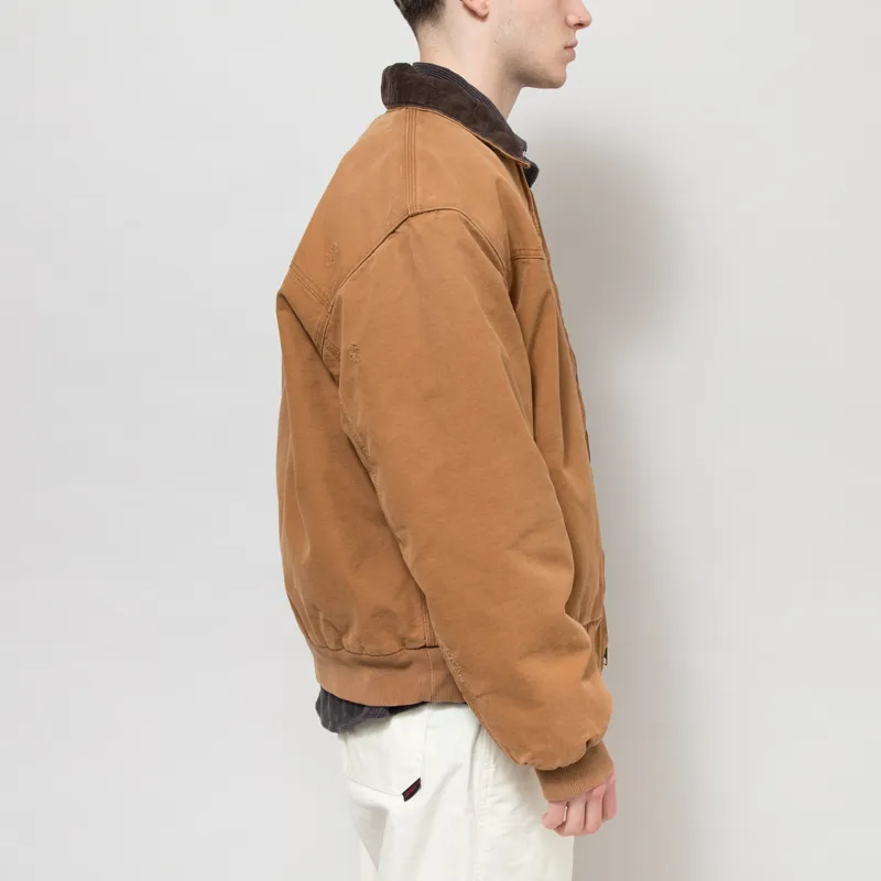 Carhartt WIP OG Santa Fe Jacket Hamilton Brown Tobacco Grind Wash-4