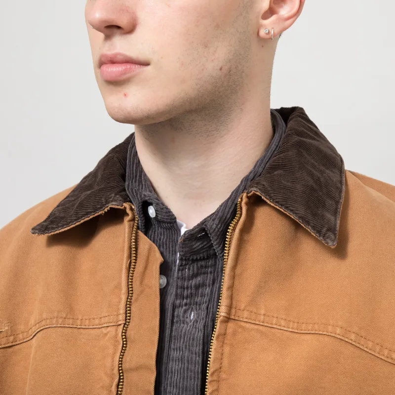 Carhartt WIP OG Santa Fe Jacket Hamilton Brown Tobacco Grind Wash-5