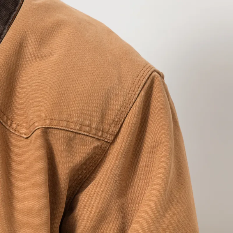 Carhartt WIP OG Santa Fe Jacket Hamilton Brown Tobacco Grind Wash-6