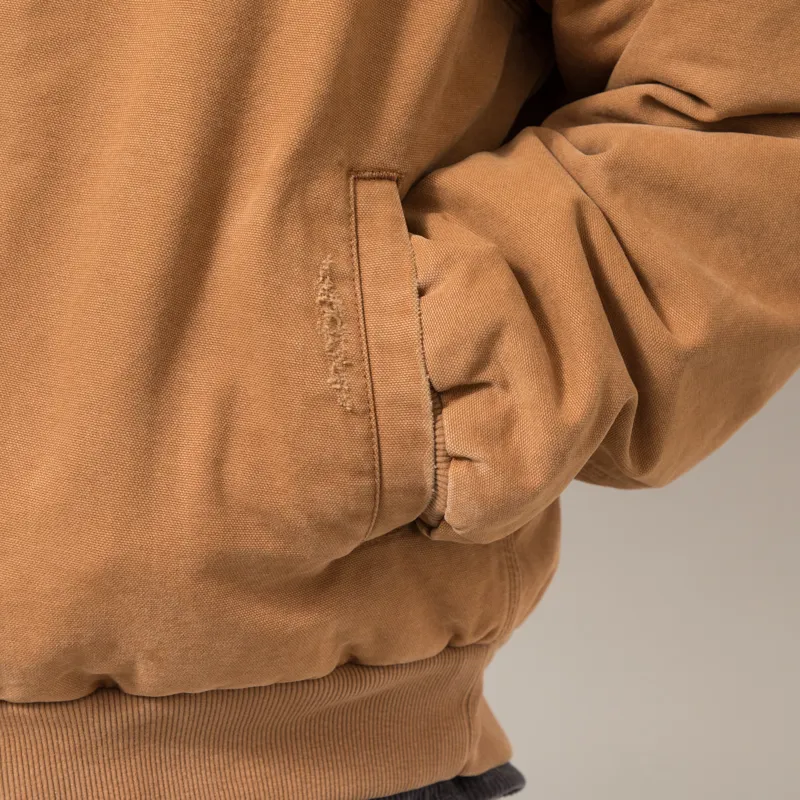 Carhartt WIP OG Santa Fe Jacket Hamilton Brown Tobacco Grind Wash-9