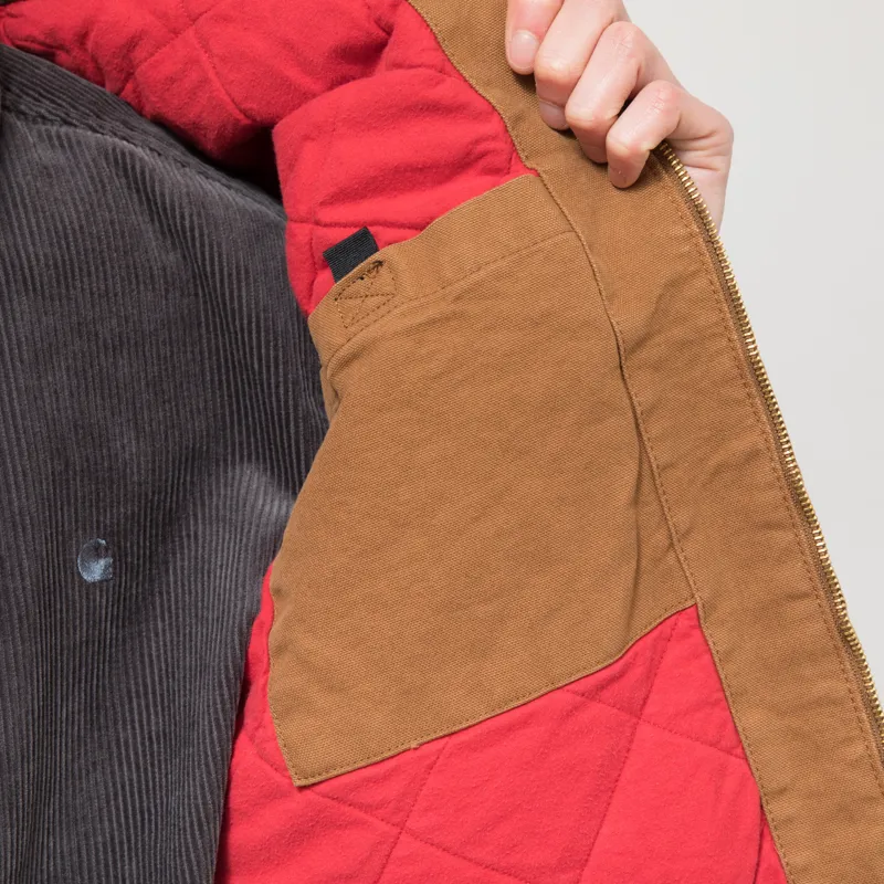 Carhartt WIP OG Santa Fe Jacket Hamilton Brown Tobacco Grind Wash-8