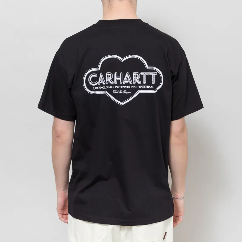 Carhartt WIP Cloud Heart T Shirt Black