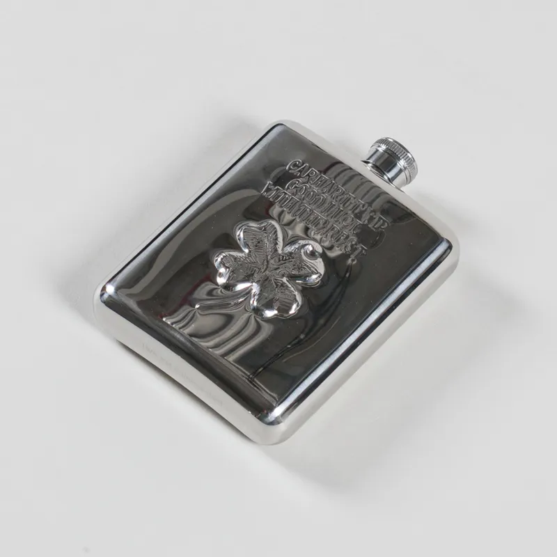 Carhartt WIP Clover Flask Silver