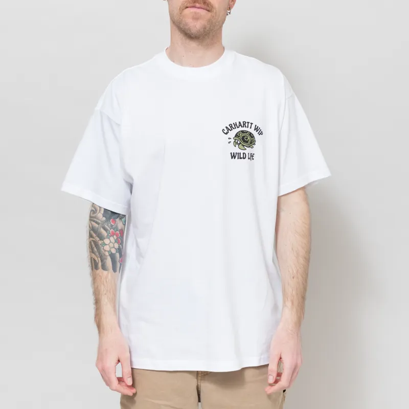 Carhartt WIP Wild Life T Shirt White-3