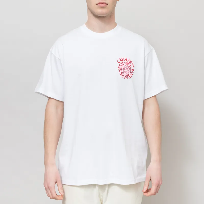 Carhartt WIP Spirals T Shirt White-1