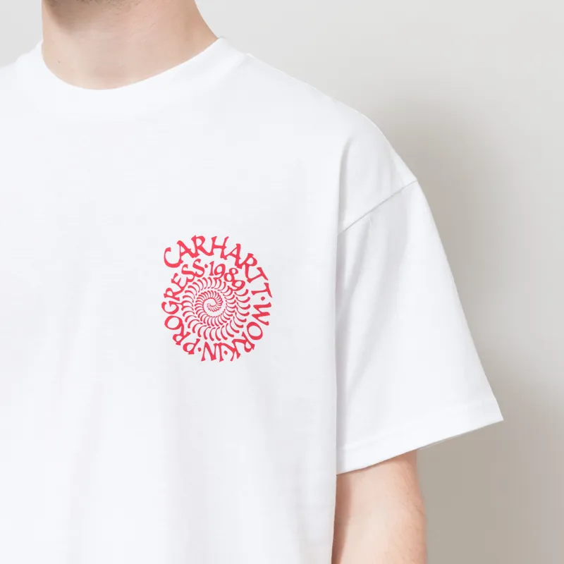 Carhartt WIP Spirals T Shirt White-2