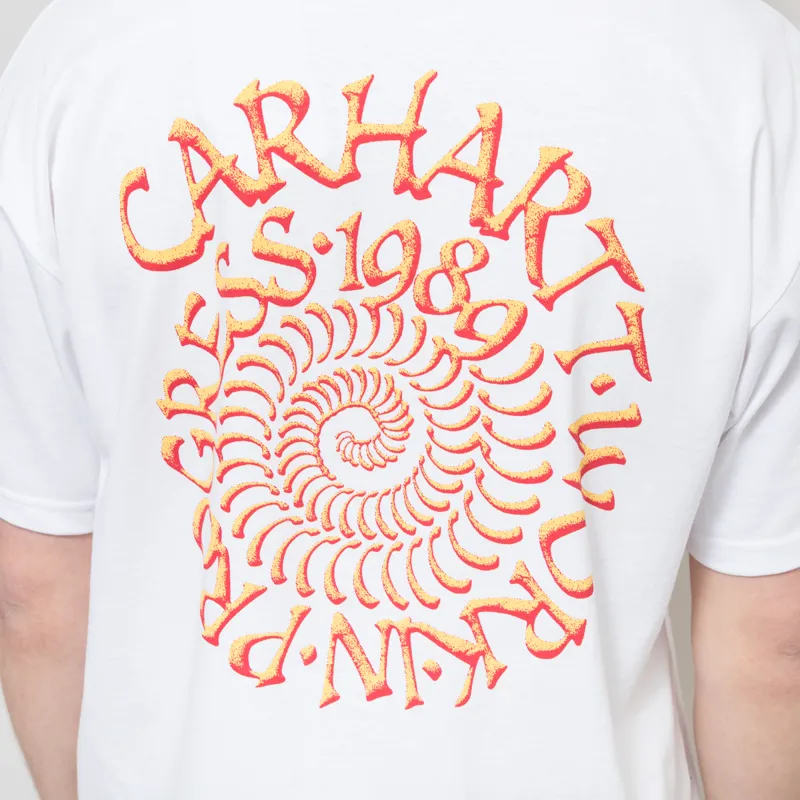 Carhartt WIP Spirals T Shirt White-4