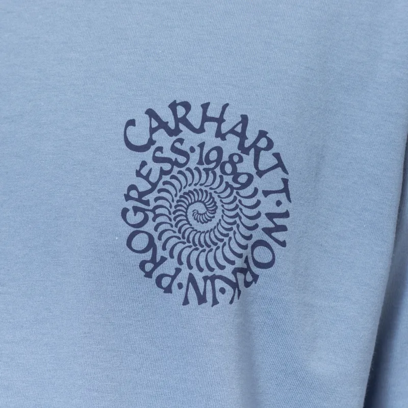 Carhartt WIP Spirals T Shirt Gentle Blue-6