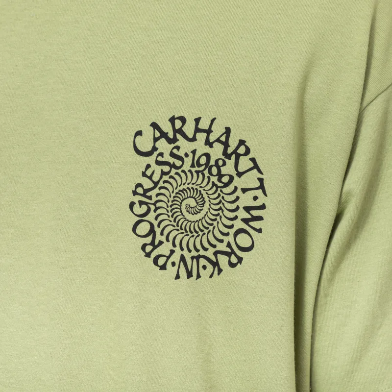 Carhartt WIP Spirals T Shirt Gentle Green-4
