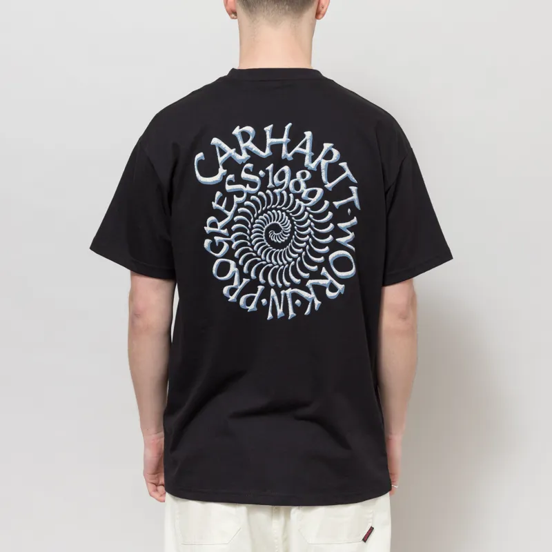 Carhartt WIP Spirals T Shirt Black-1