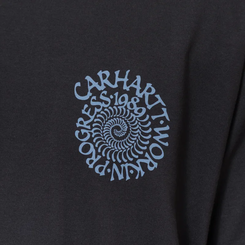 Carhartt WIP Spirals T Shirt Black-6