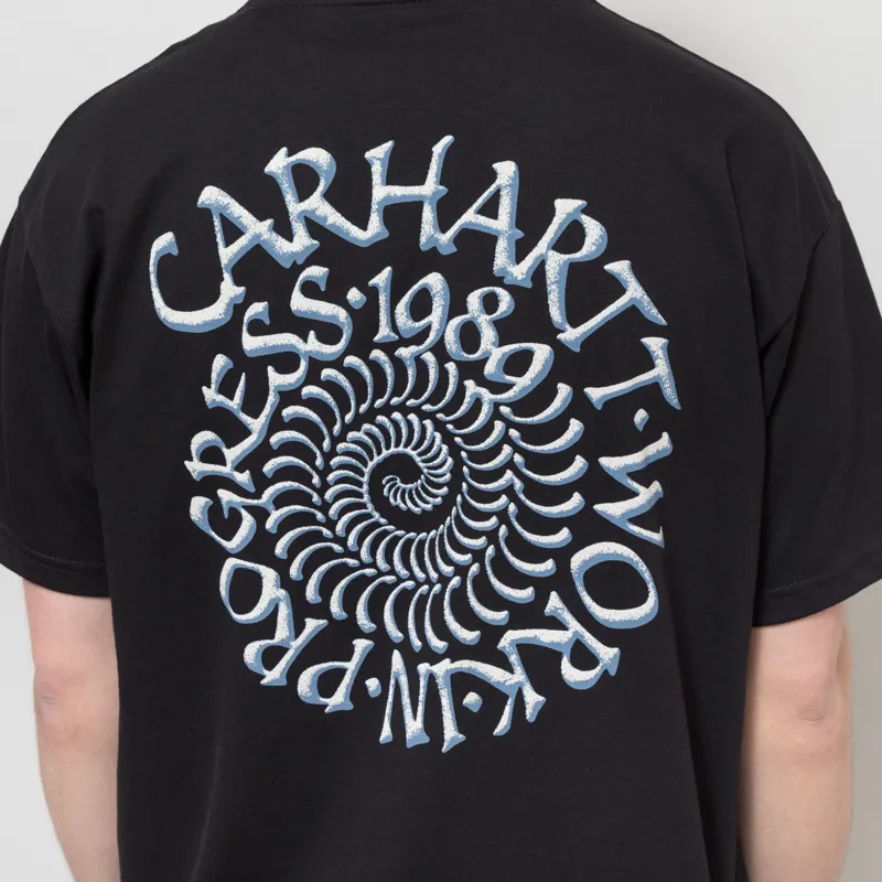Carhartt WIP Spirals T Shirt Black-4