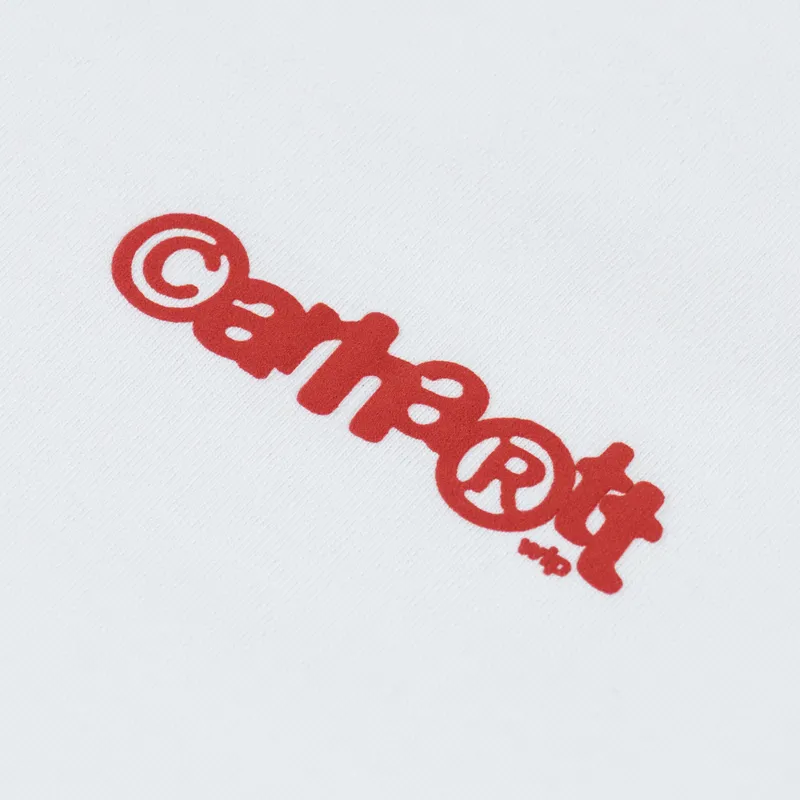 Carhartt WIP IP Ringer T Shirt White Red-3
