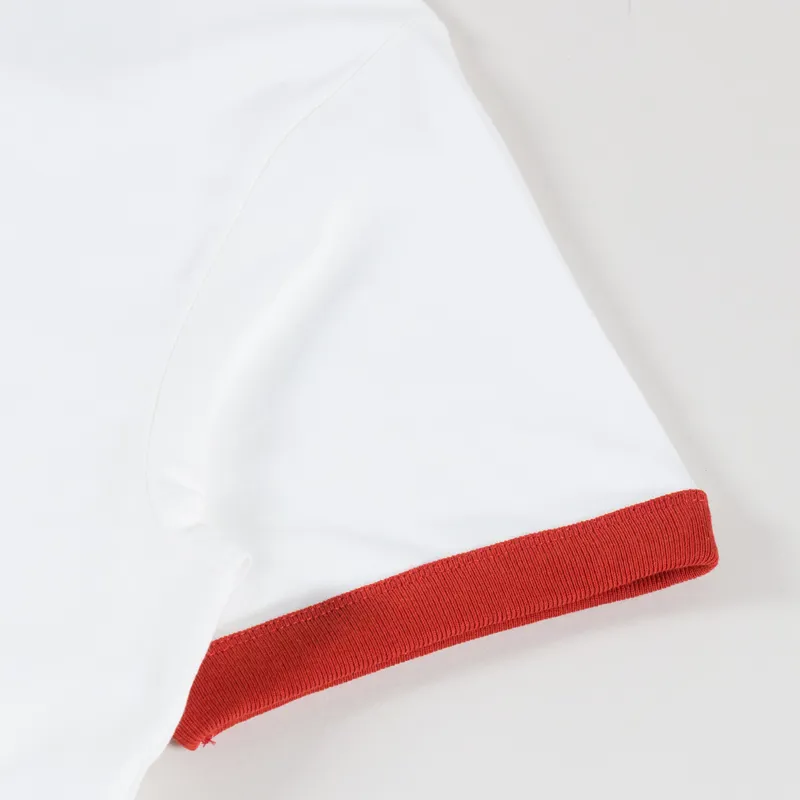 Carhartt WIP IP Ringer T Shirt White Red-4
