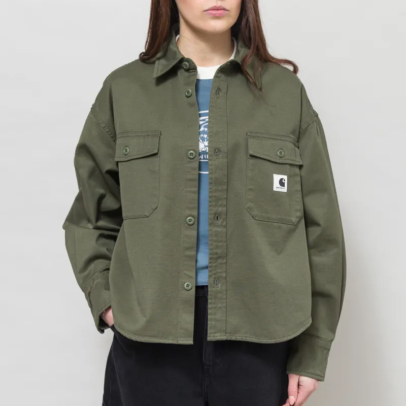 Carhartt WIP Womens Kelly Shirt Jac Leaf-1