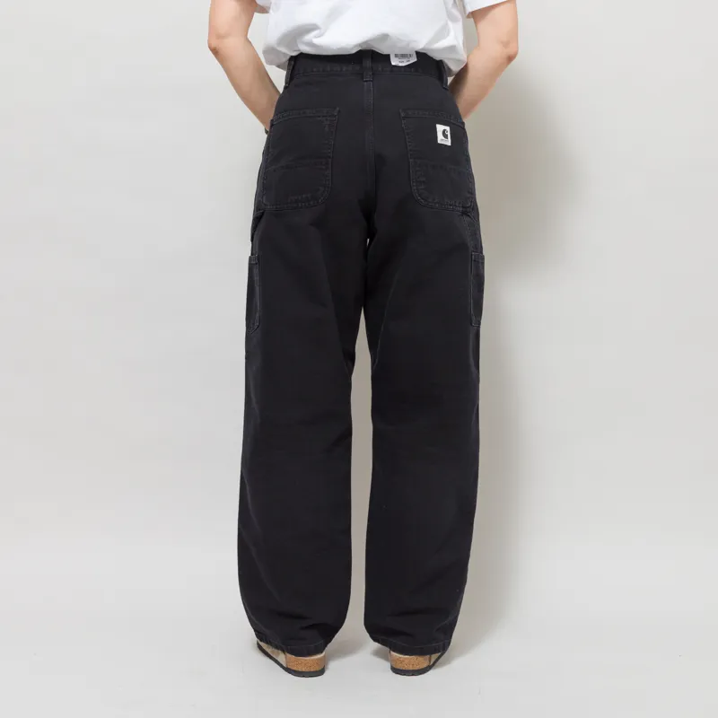 Carhartt WIP Womens Brandon Single Knee Pants Black Grind Wash-4