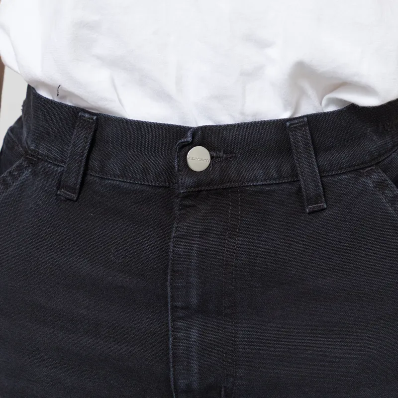 Carhartt WIP Womens Brandon Single Knee Pants Black Grind Wash-7