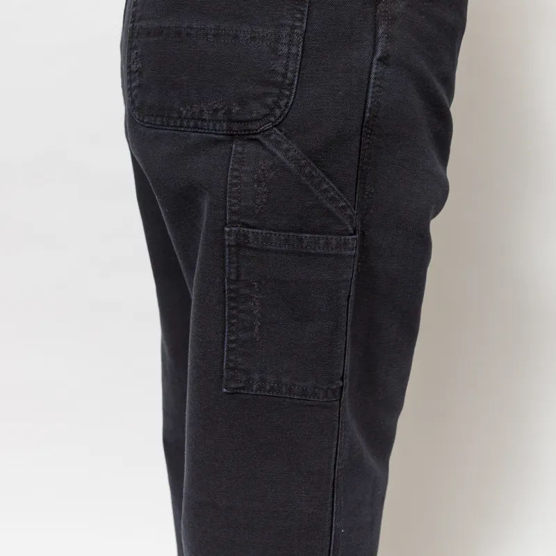Carhartt WIP Womens Brandon Single Knee Pants Black Grind Wash-9