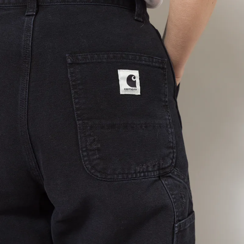 Carhartt WIP Womens Brandon Single Knee Pants Black Grind Wash-11