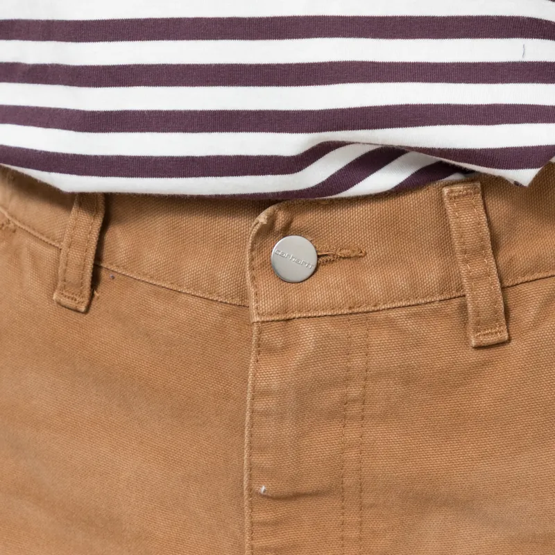 Carhartt WIP Womens Brandon Single Knee Pants Hamilton Brown Grind Wash-8