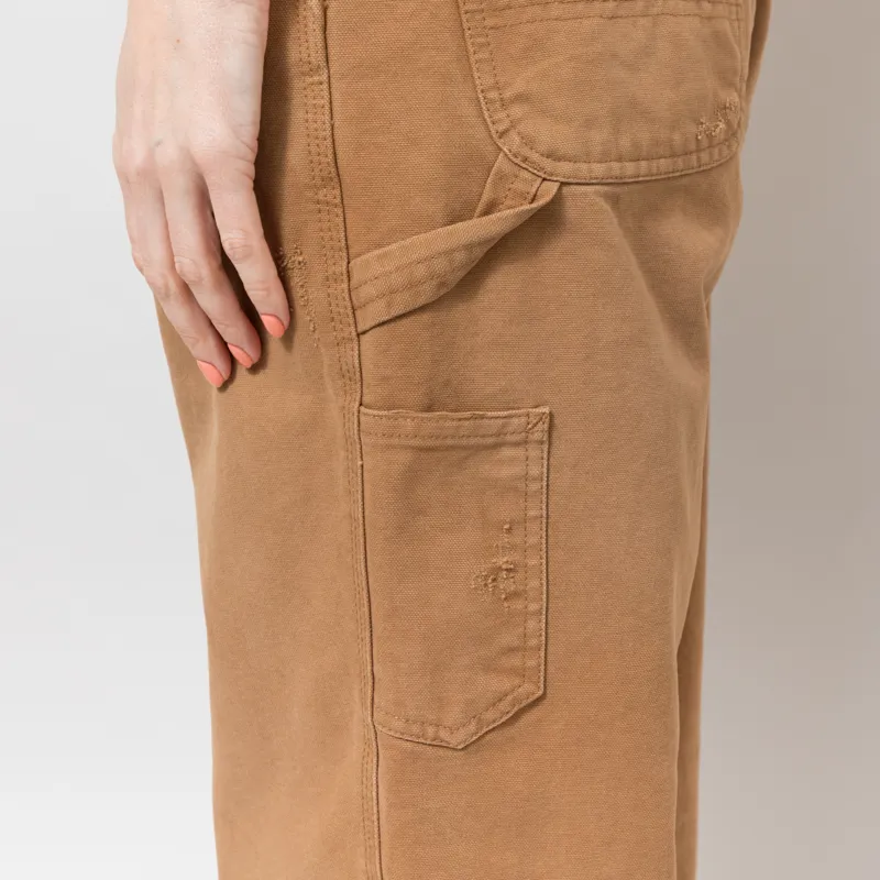 Carhartt WIP Womens Brandon Single Knee Pants Hamilton Brown Grind Wash-9