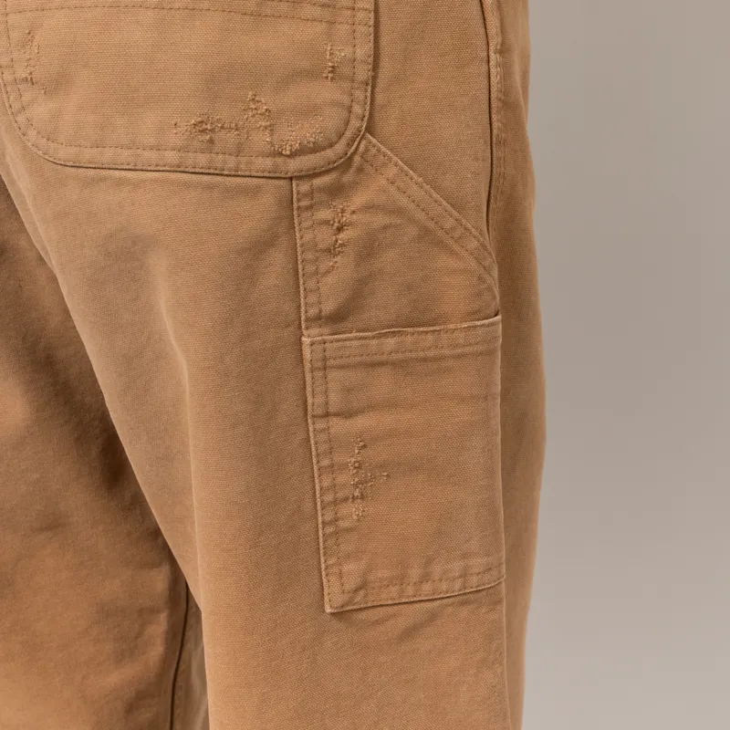 Carhartt WIP Womens Brandon Single Knee Pants Hamilton Brown Grind Wash-7
