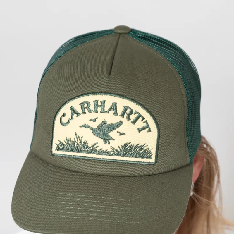 Carhartt WIP Take Off Trucker Cap Leaf-3