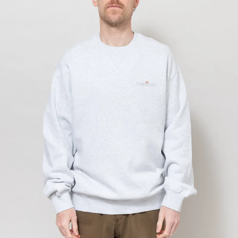 Carhartt WIP Label Sweatshirt Ash Heather