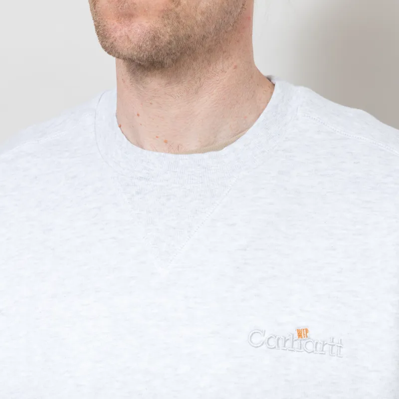 Carhartt WIP Label Sweatshirt Ash Heather-5