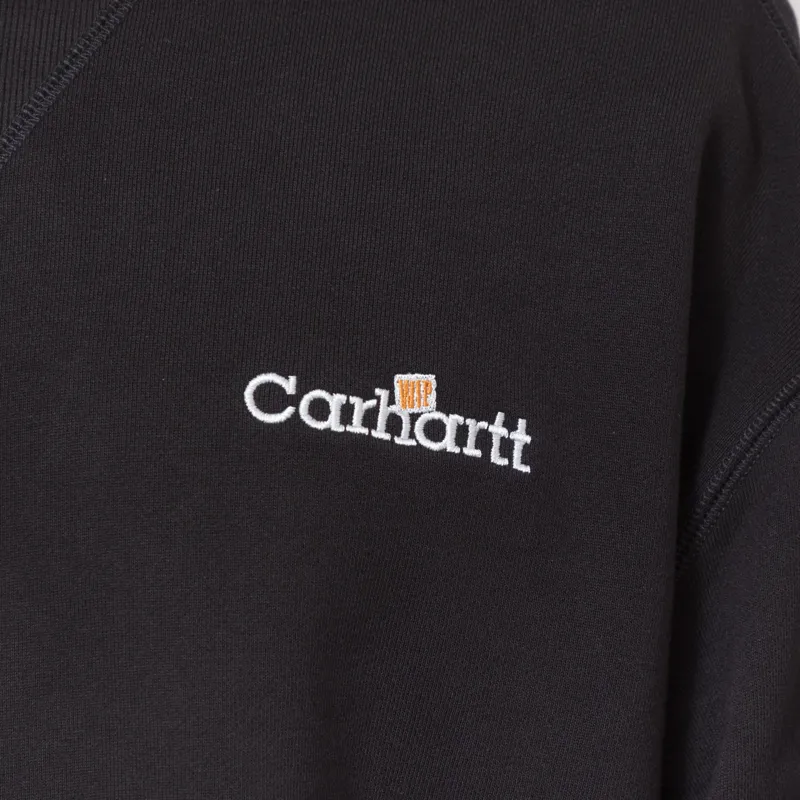 Carhartt WIP Label Sweatshirt Black-6