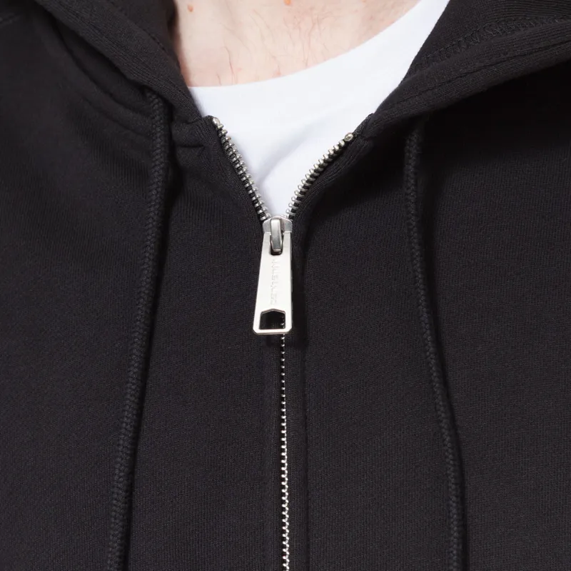 Carhartt WIP Hooded WIP Label Sweat Jacket Black-7