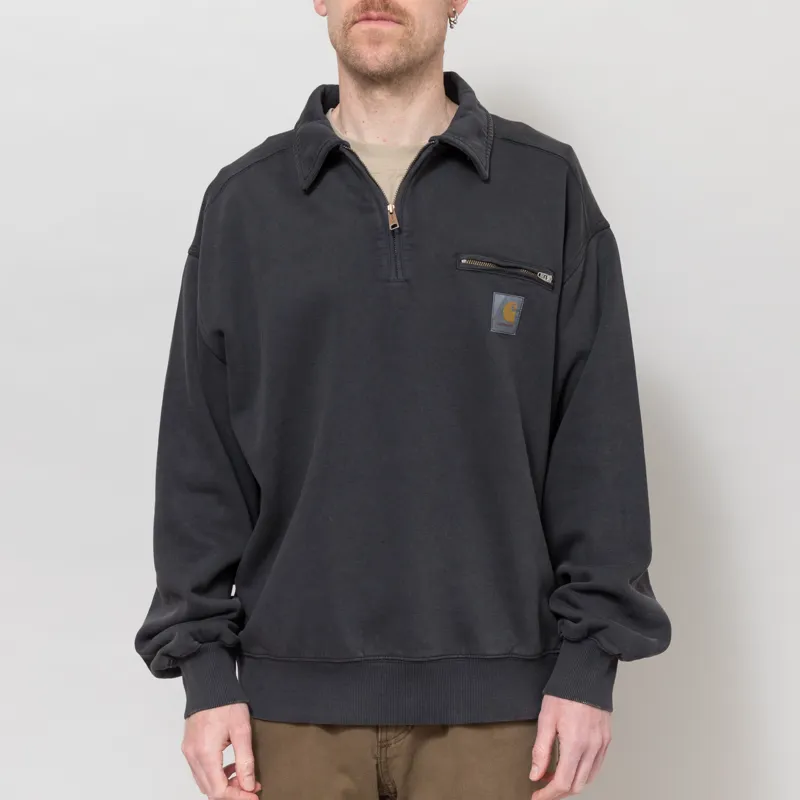 Carhartt WIP Half Zip Detroit Sweatshirt Black