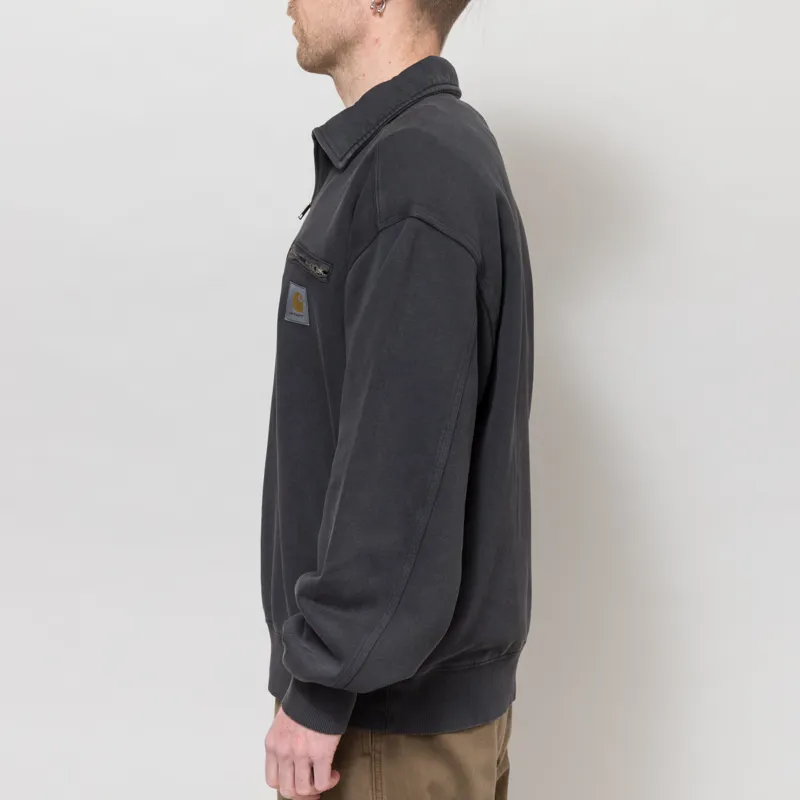 Carhartt WIP Half Zip Detroit Sweatshirt Black-2