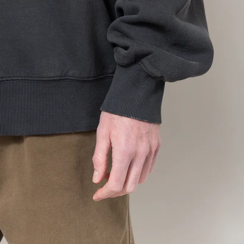 Carhartt WIP Half Zip Detroit Sweatshirt Black-7