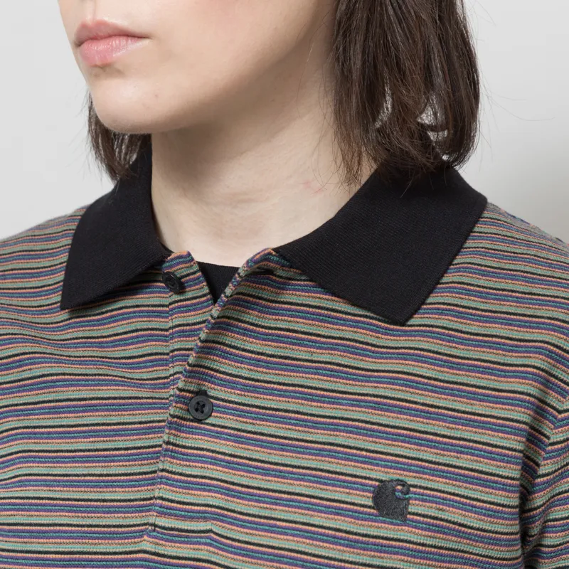 Carhartt WIP Womens Dion Polo Striped Lily-2
