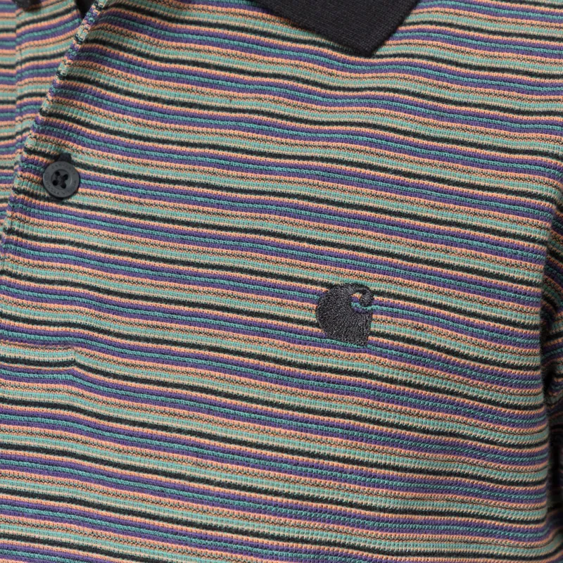 Carhartt WIP Womens Dion Polo Striped Lily-3