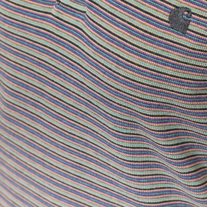 Carhartt WIP Womens Dion Polo Striped Lily-4