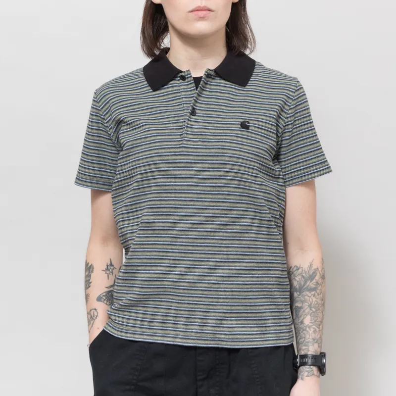 Carhartt WIP Womens Dion Polo Striped Icaria