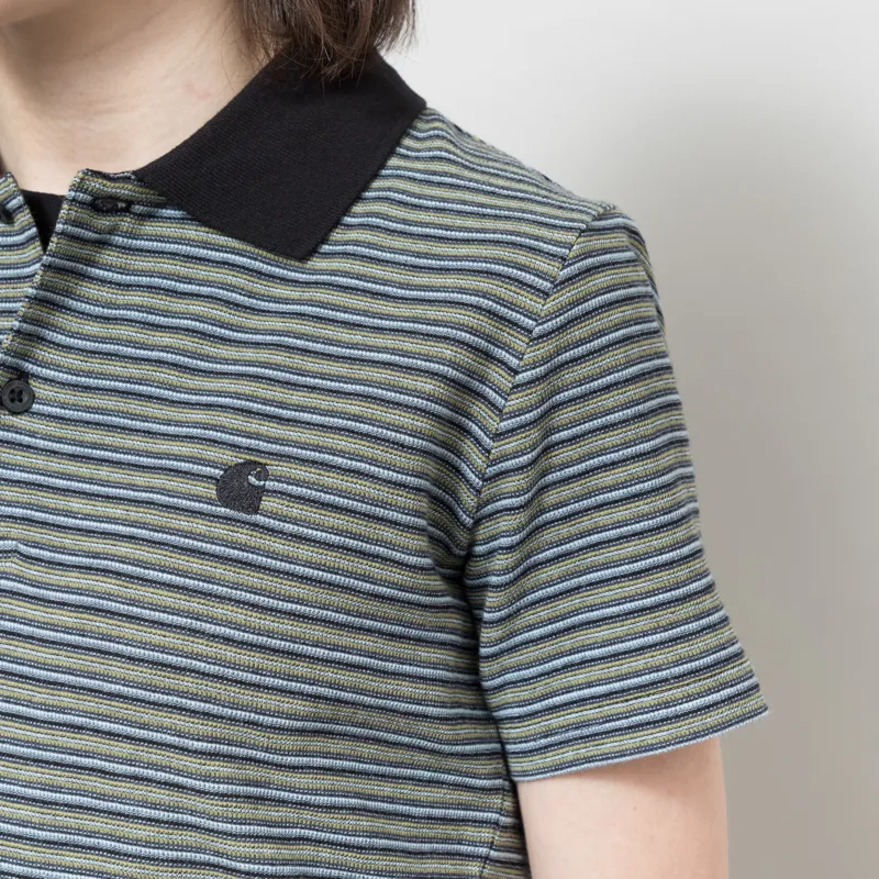 Carhartt WIP Womens Dion Polo Striped Icaria-3