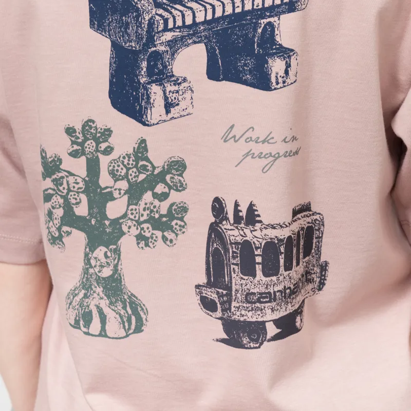 Carhartt WIP Womens Forma T Shirt Gentle Pink-8