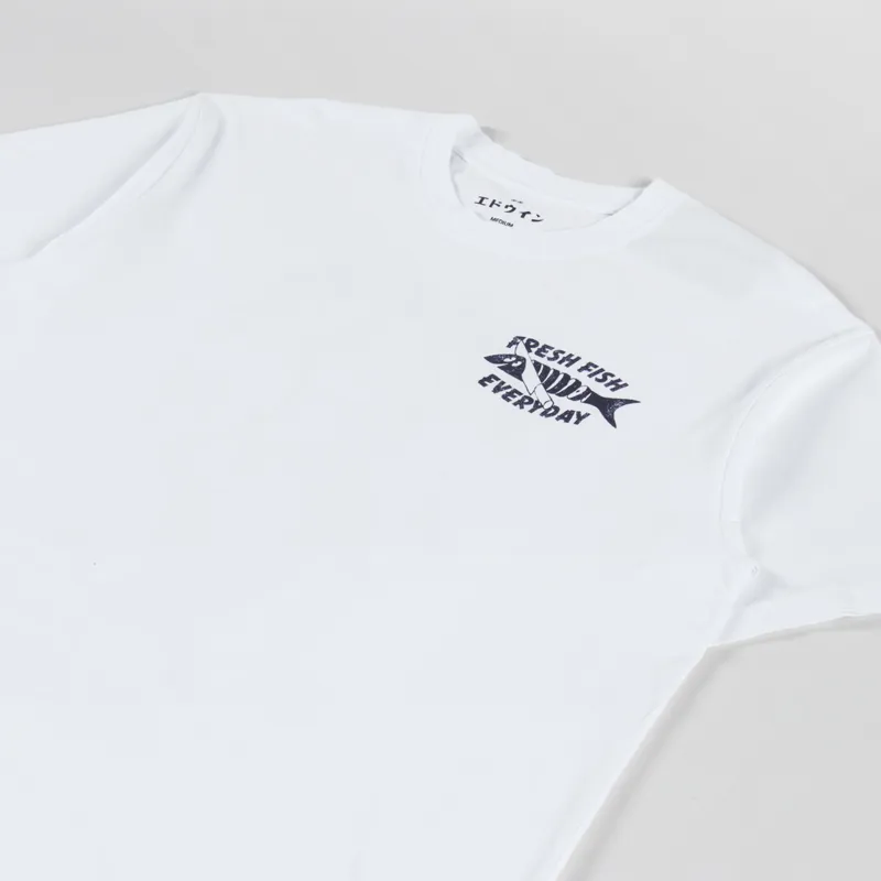 Edwin Monsieur Sakana T Shirt White-3