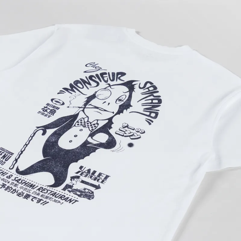 Edwin Monsieur Sakana T Shirt White-2