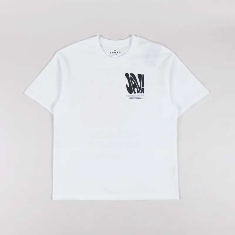 Edwin United We Stand T Shirt White-1